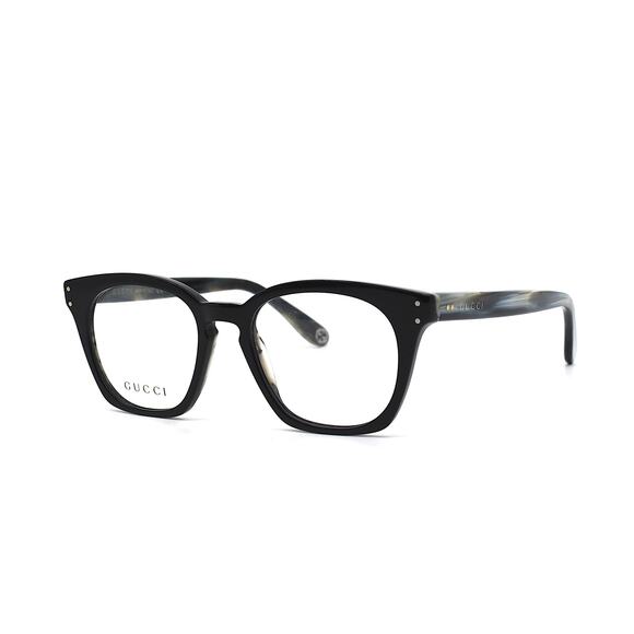 NEW GUCCI GG0572O 009 BLACK/GREY AUTHENTIC EYEGLASSES FRAME - Picture 1 of 10
